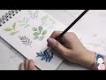 kcchannel 水彩 叶子 watercolour leaf 手作人生ep26