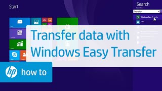 Transferring Information from One Computer to Another Computer Using Windows Easy Transfer | HP