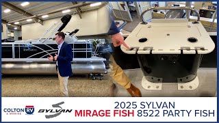 2025 Sylvan Mirage Fish 8522 Party Fish Pontoon Boat Tour