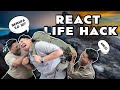 Myn Dan Izuan Dah Ready Nak Naik Gunung | React Life Hack ft Izzat Syahmi