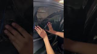 Applying 5% tint on a Bmw‼️ #tint #tinting #asmr #youtubeshorts #windowtinting #viral #fyp #fypシ