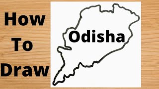 Drawing the map of Odisha state