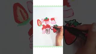 【POPアート】ポスカで「いちご狩り」🍓