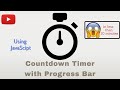 Countdown Timer with Progress Bar | HTML JavaScript CSS | in just 8 minutes