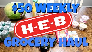 WEEKLY GROCERY HAUL | $50 LARGE FAMILY GROCERY HAUL