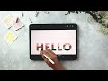 create a paper cut out effect in procreate