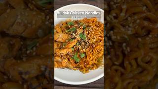 Buldak Noodles with Chicken | 불닭 치킨 볶음면✨#shorts