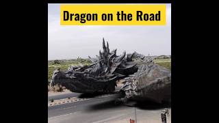 Dragon on the Road 😱 | #youtubeshorts #trending #dragon #viral #shorts @Dinoworld224