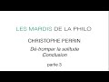 Christophe Perrin, Dé-tromper la solitude, conclusion (PARTIE 3)