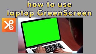how to use laptop green screen material effect and play across video with YouCut editor