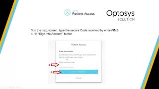 Optosys Webinar - Patient Portal