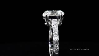 WHITE DIAMOND RING 3.19 Ct. TW, Oval Shape, GIA Certified, 6245708932.JCRW05399517