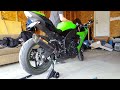 2009 kawasaki zx10r full akrapovic race exhaust