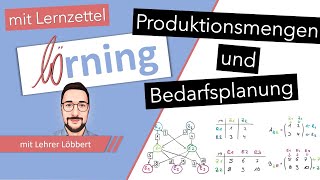 Produktionsmengen und Bedarfsplanung: Matrizen helfen im Produktionsprozess