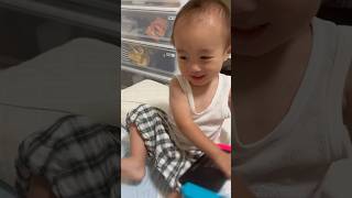 ただ、パパと絡みたいだけ【2歳】#baby #short