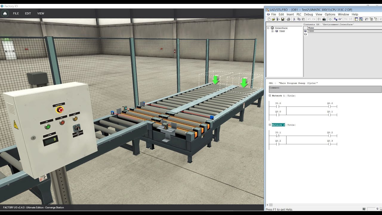 PLC Simulation Using Factory IO - YouTube