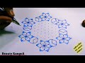 13*7 dots rangoli easy rangoli kolam video 13 dots muggulu beauty rangoli