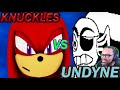 REACTION: Knuckles vs Undyne - RAP BATTLE! - ft. Cami-Cat & True Evil Villain