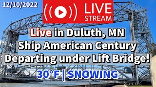 ⚓️Livestream ship American Century departing Duluth, MN | Live Harbor Cam