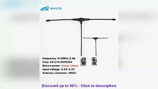 10PCS BAYCK ELRS 915MHz / 2.4GHz NANO ExpressLRS Receiver with T type Antenna Support Wifi upgrad