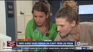 Young nurse helps save passenger on flight from Las Vegas