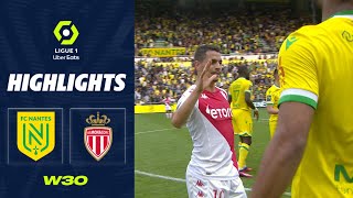 FC NANTES - AS MONACO (2 - 2) - Highlights - (FCN - ASM) / 2022-2023