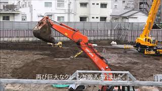 【巨大クレーンの搬入された現場！】再開発の進む旧柏そごう駐車場跡地＆本館前の様子！！