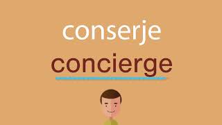 Cómo se dice conserje en inglés