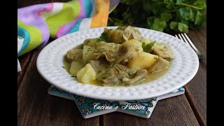 Carciofi con patate in umido