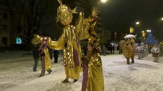 Procession of the Three Kings. The artist is Reda Uogintienė. 2025. Šiauliai. Lithuania.