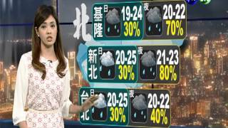 2013.11.13華視晚間氣象 莊雨潔主播