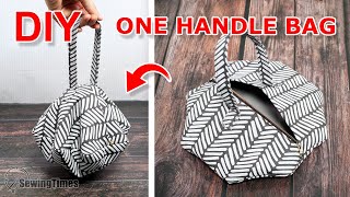 DIY ONE HANDLE BAG | Cute Purse Bag Sewing Tutorial [sewingtimes]