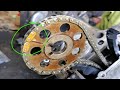 how to Toyota 2RZ engine timing mark and timing chain install