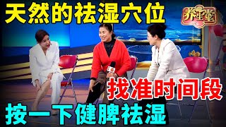 #中医谈养生 天然的祛湿穴位,找准时间段,按一下健脾祛湿【养生堂2024】 #养生堂 #健康 #养生 #中医