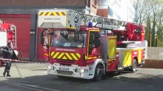 Arrivée du fpt et de l'epa d'haubourdin pour une manoeuvre