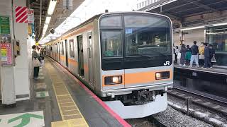 209系1000番台ﾄﾀ81編成 快速豊田行き 新宿駅発車