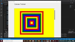 Tutorial- Beautiful Designs with Canvas (Tkinter - Pythin GUI ) | Scrollbars, Images, Rectangles