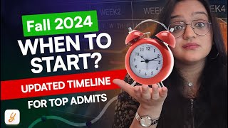 Fall 2024 Master’s Timeline | Application Timeline | Important Dates You Shouldn’t Miss | Yocket