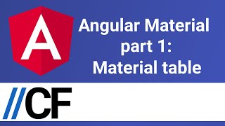 Angular Material part 1: Create Material Table with Pagination