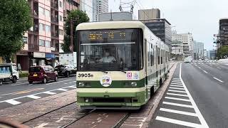 広島電鉄路面電車　2023.10.08 本川町