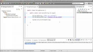 Java Tutorial 3 - Variables (Strings and Chars)