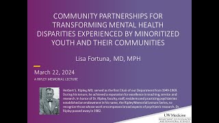 Community Partnerships For Transforming Mental Health Disparities Experienced by Minoritized Youth
