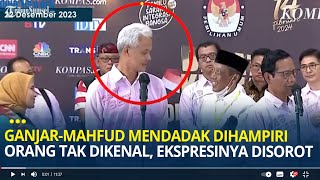 Usai Debat Cawapres, Ganjar Mendadak Dihampiri Orang Tak Dikenal, Ekspresi Ganjar dan Atikoh Disorot