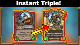 Luckiest Instant Triple Cap'n Hoggarr! | Christian Hearthstone Battlegrounds