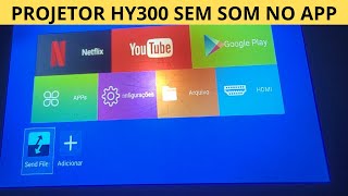 hy300 projector no sound or low sound