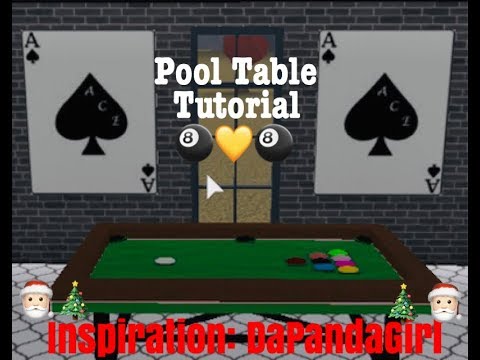 POOL TABLE TUTORIAL | WELCOME TO BLOXBURG | ROBLOX | - YouTube