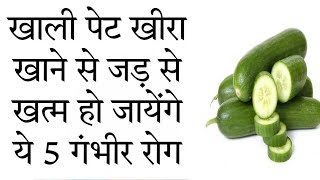 खाली पेट खीरा खाने के फायदे | Benefits Of Eating Cucumber On Empty Stomach In Hindi |