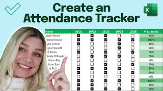 Create an Attendance Tracker in Excel (IN 2 MINUTES)