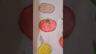 how to draw vegetable,