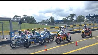 Barry Sheene Festival of Speed 2006  2 Stroke Pit Lane Line Up